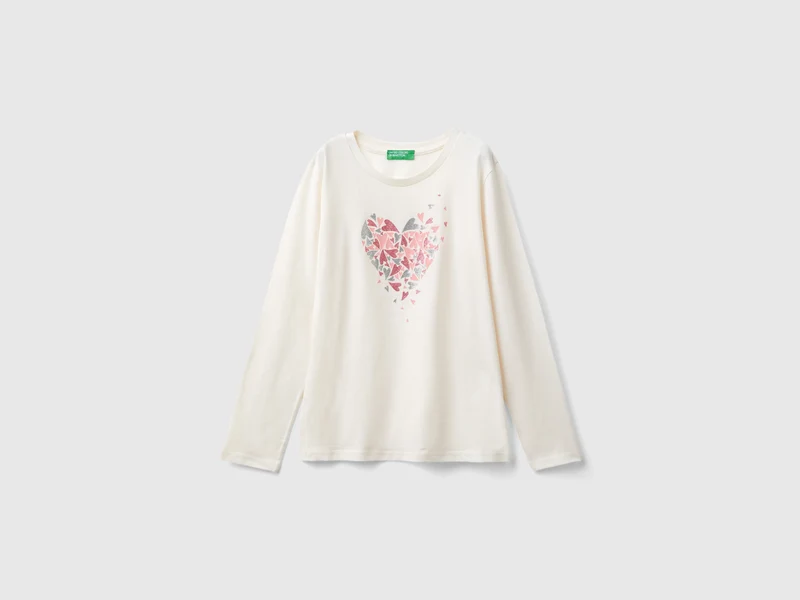 Langärmeliges T-Shirt aus Bio-Baumwolle