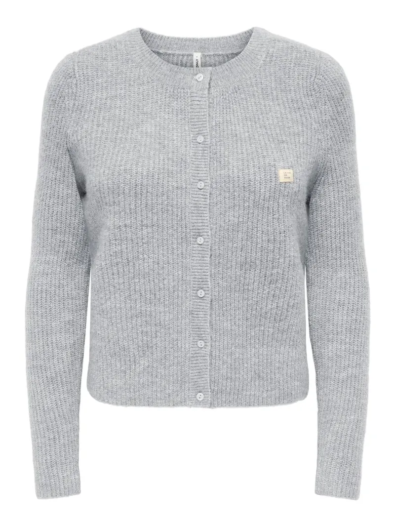 ONLVIGGA LS O-NECK BADGE CARDIGAN KNT
