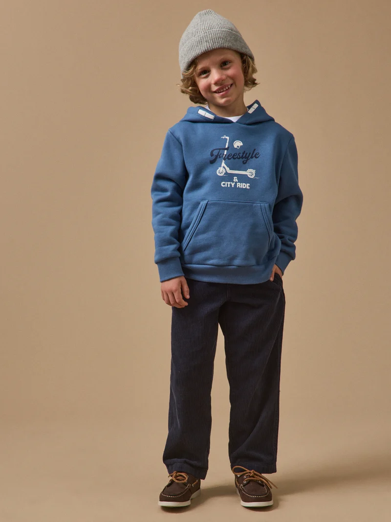 Jungen-Sweatshirt mit Kapuze