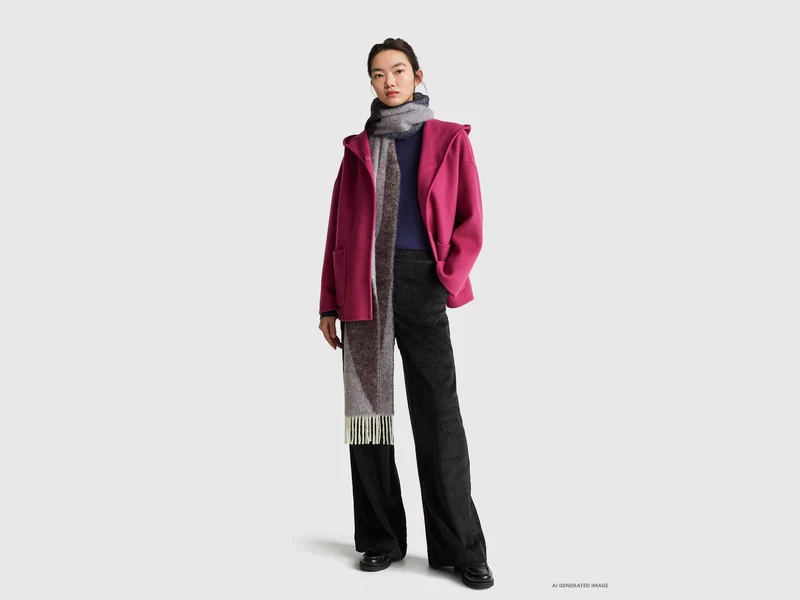 Ausgestellte Samthose