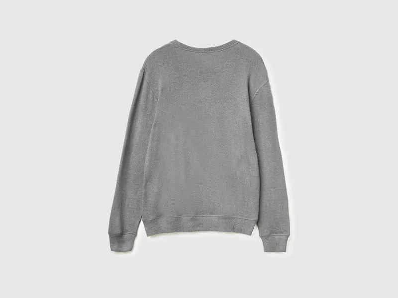 Warmer Pullover aus Stretch-Baumwolle