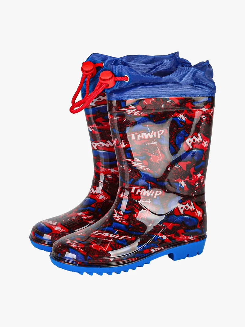 Stivali pioggia da bambino con stampe - blu