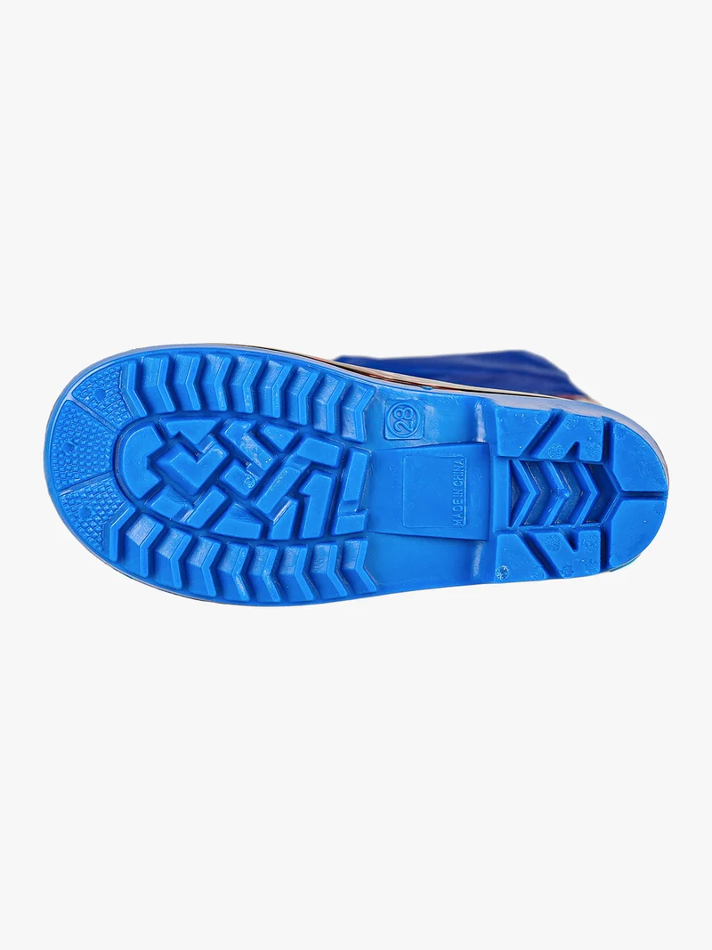 Stivali pioggia da bambino con stampe - blu