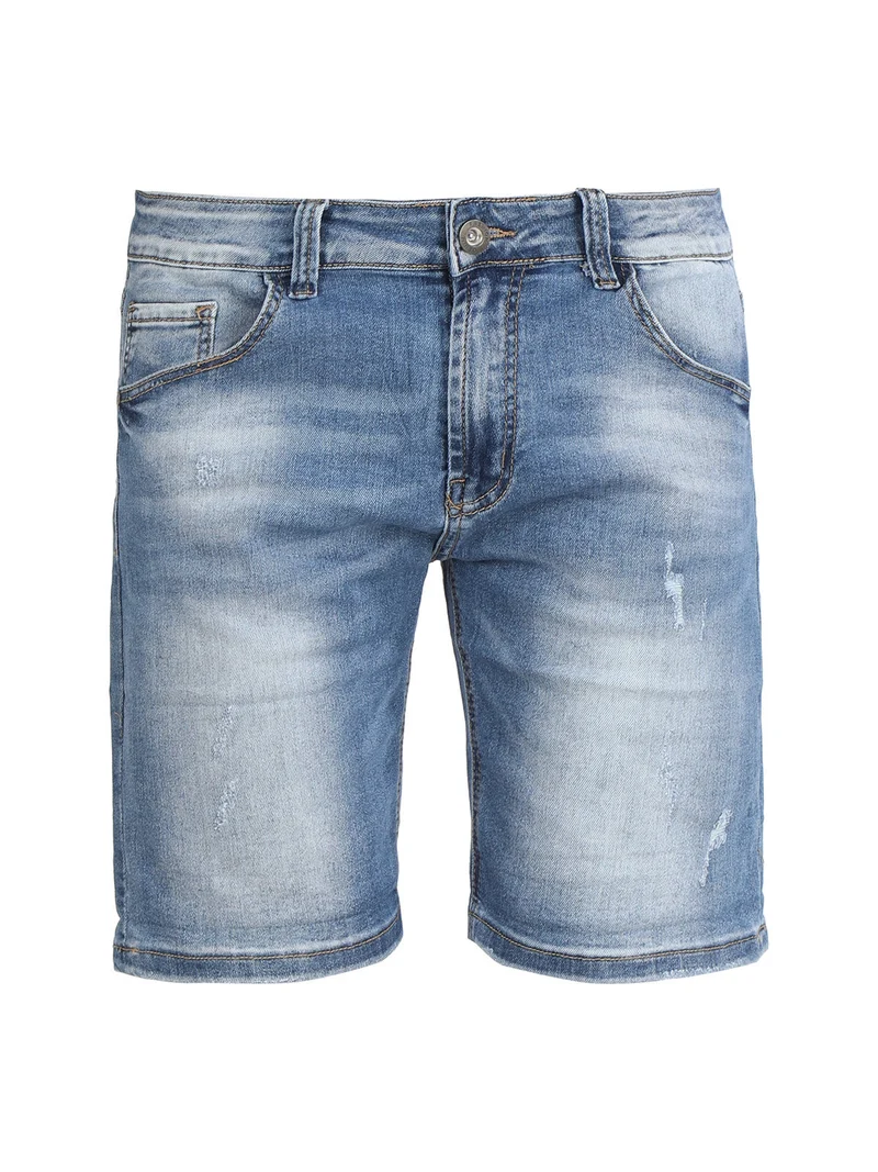 Bermuda uomo in jeans con strappi - jeans