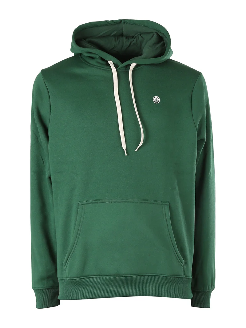 Felpa pesante da uomo con cappuccio - verde