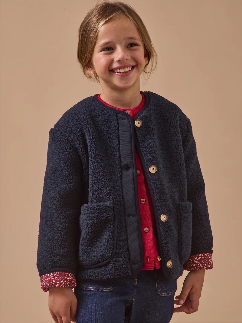 Mädchenjacke aus Sherpa