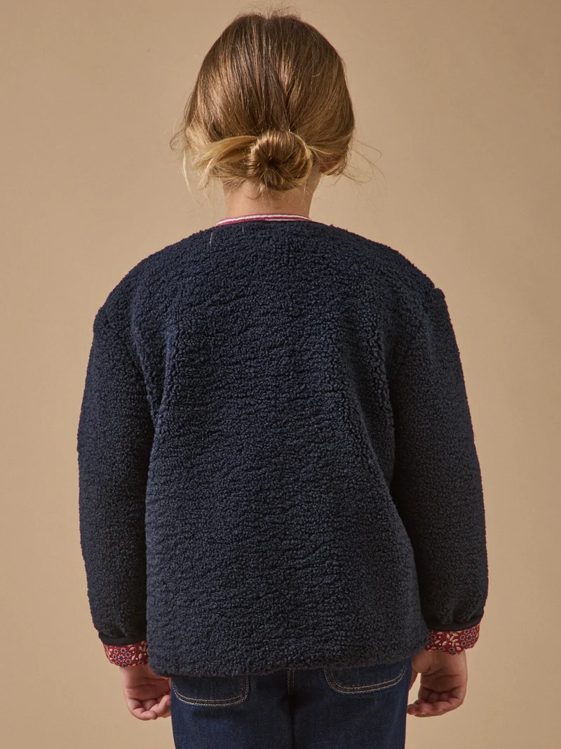Mädchenjacke aus Sherpa