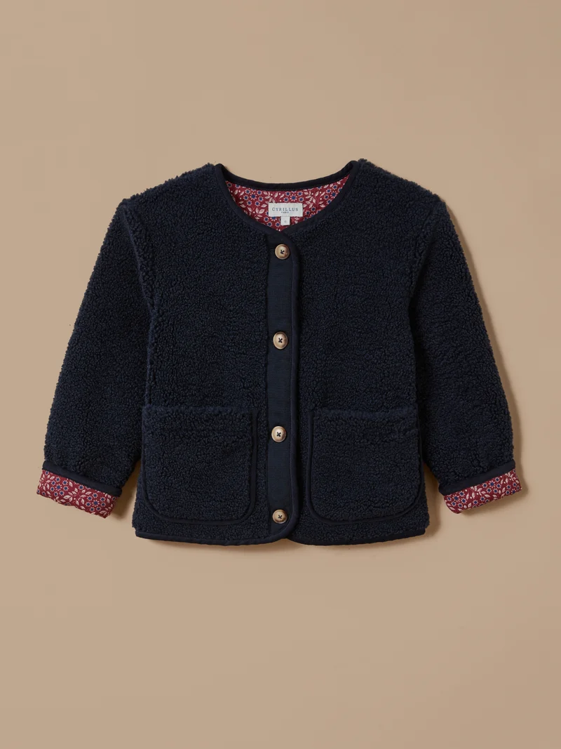 Mädchenjacke aus Sherpa
