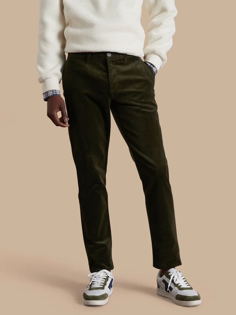 Herren-Chinohose « regular » aus Velours