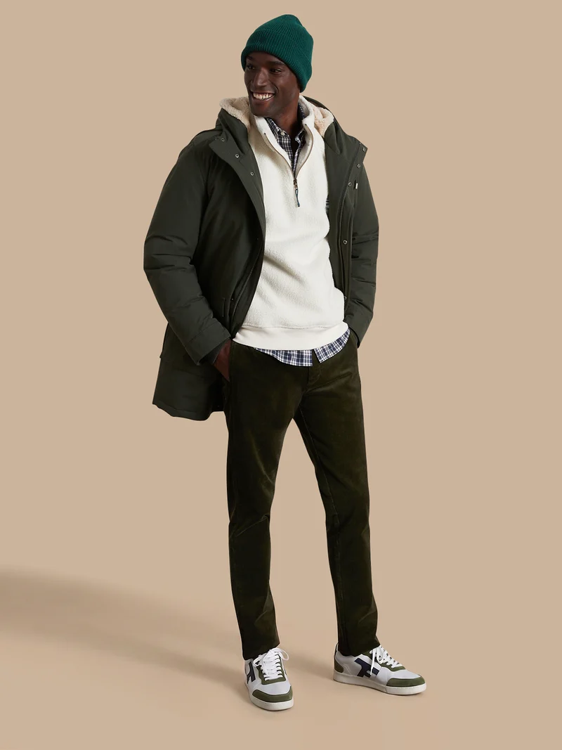 Herren-Chinohose « regular » aus Velours