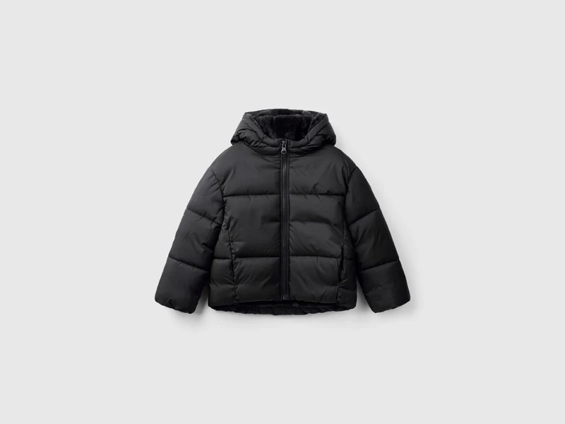 Wattierte Jacke mit Kapuze