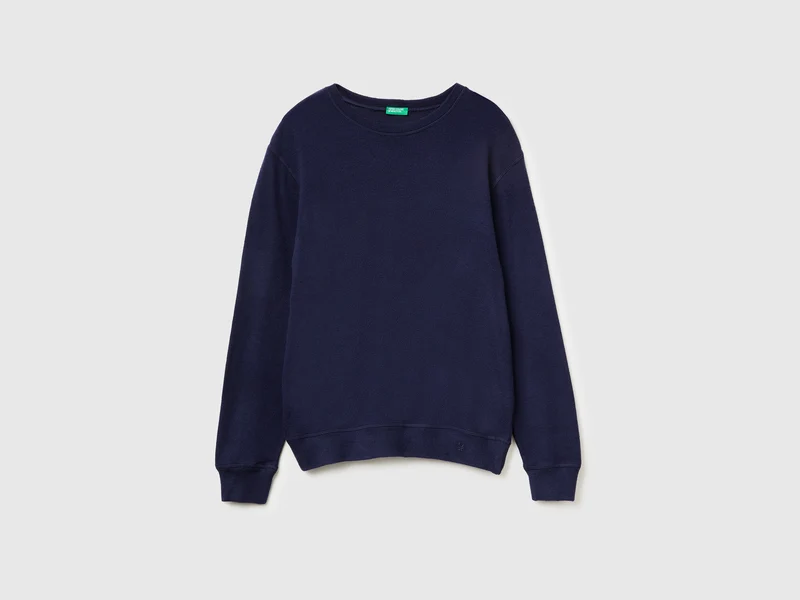 Warmer Pullover aus Stretch-Baumwolle
