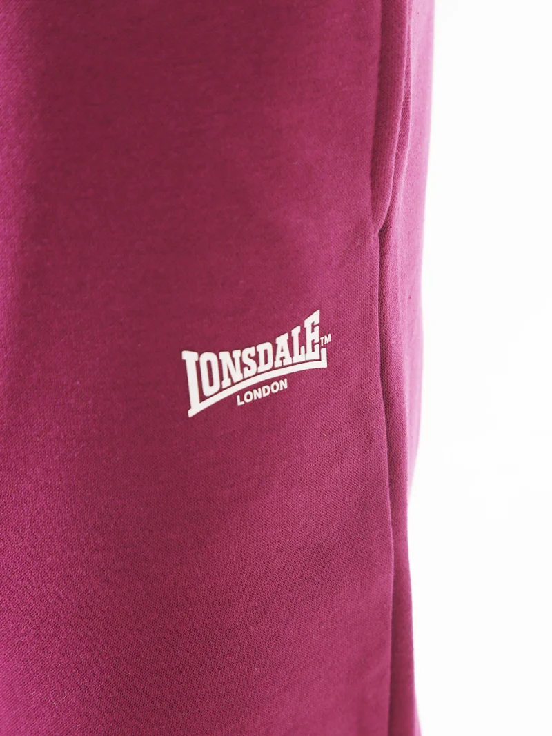 Completo tuta da donna full zip con cappuccio e interno felpato - bordeaux