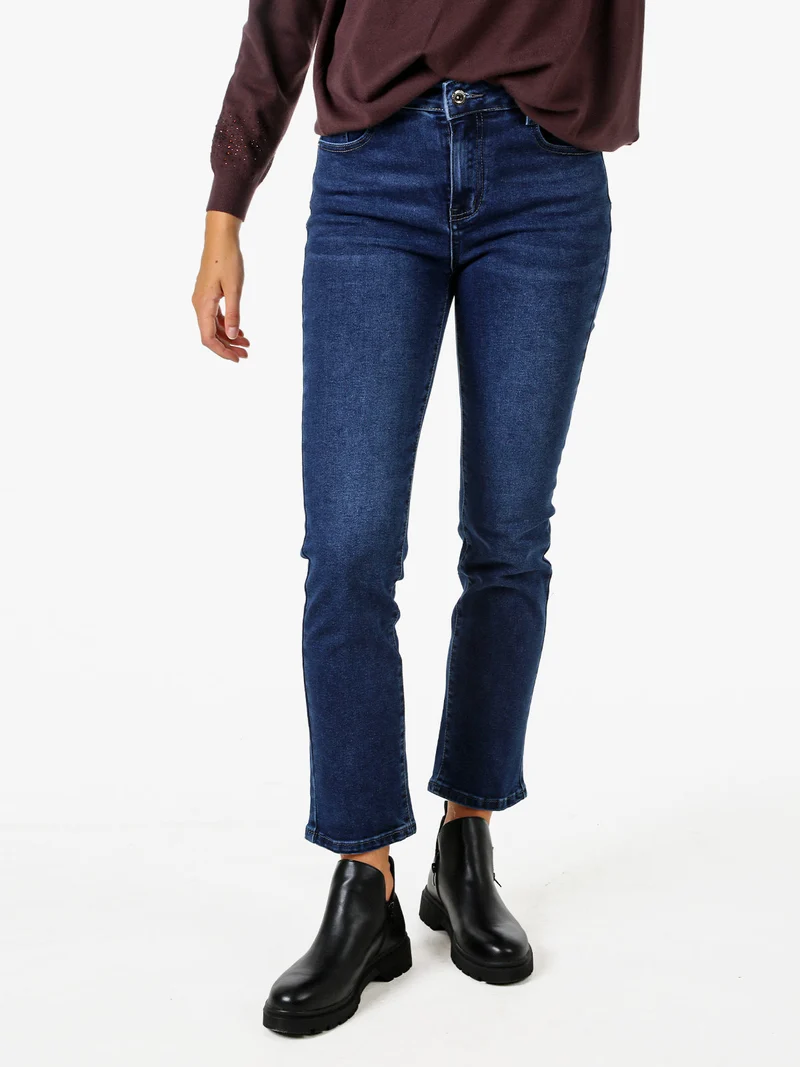 Jeans donna modellante a gamba dritta - jeans