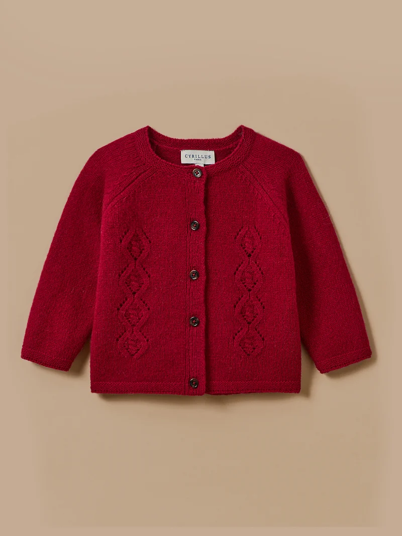 Baby-Cardigan aus Merinowolle