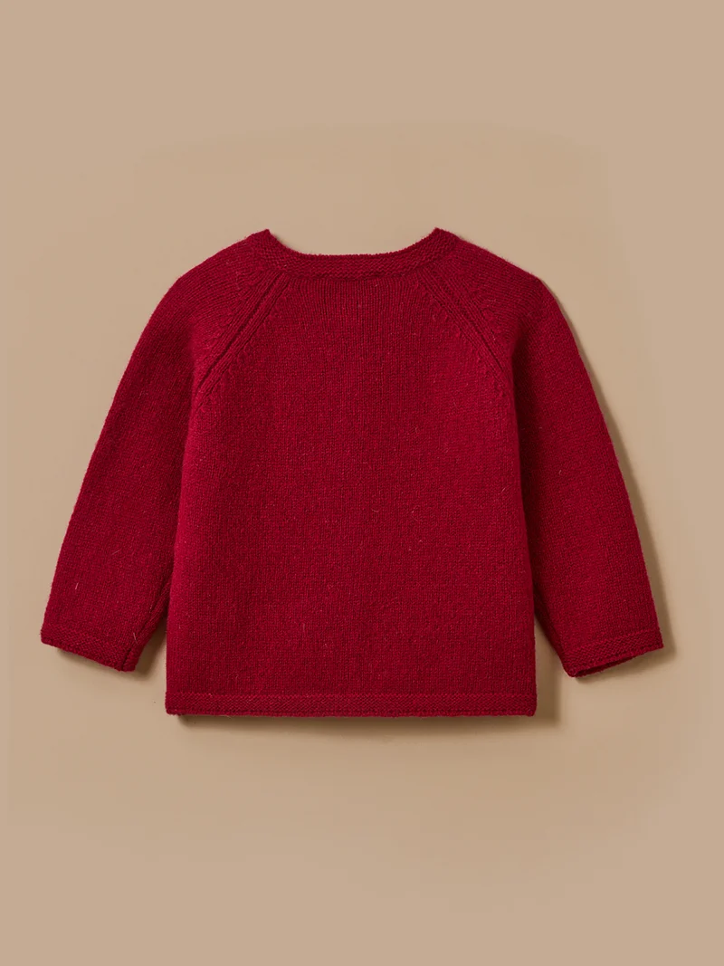 Baby-Cardigan aus Merinowolle