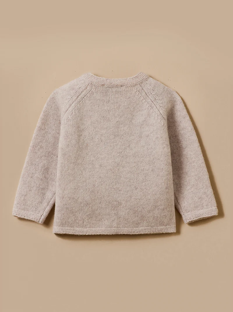 Baby-Cardigan aus Merinowolle
