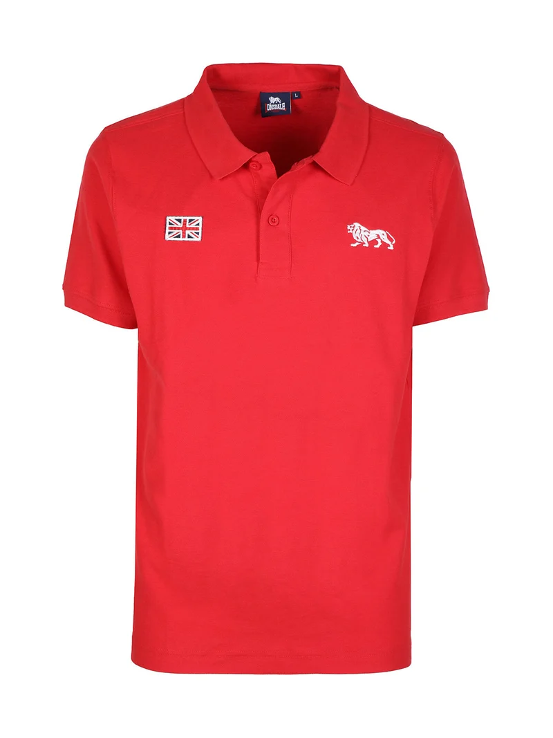 Polo in cotone da uomo manica corta - rosso