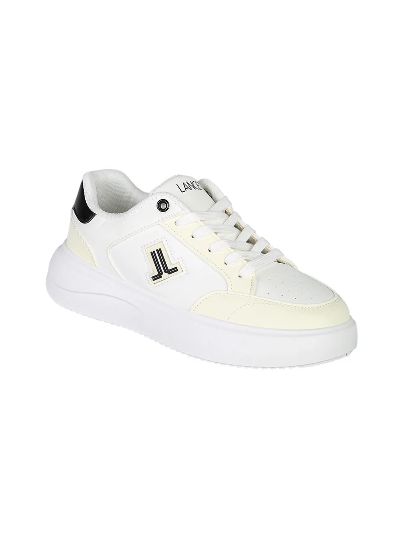 Sneakers donna stringate con dettagli glitter - nero