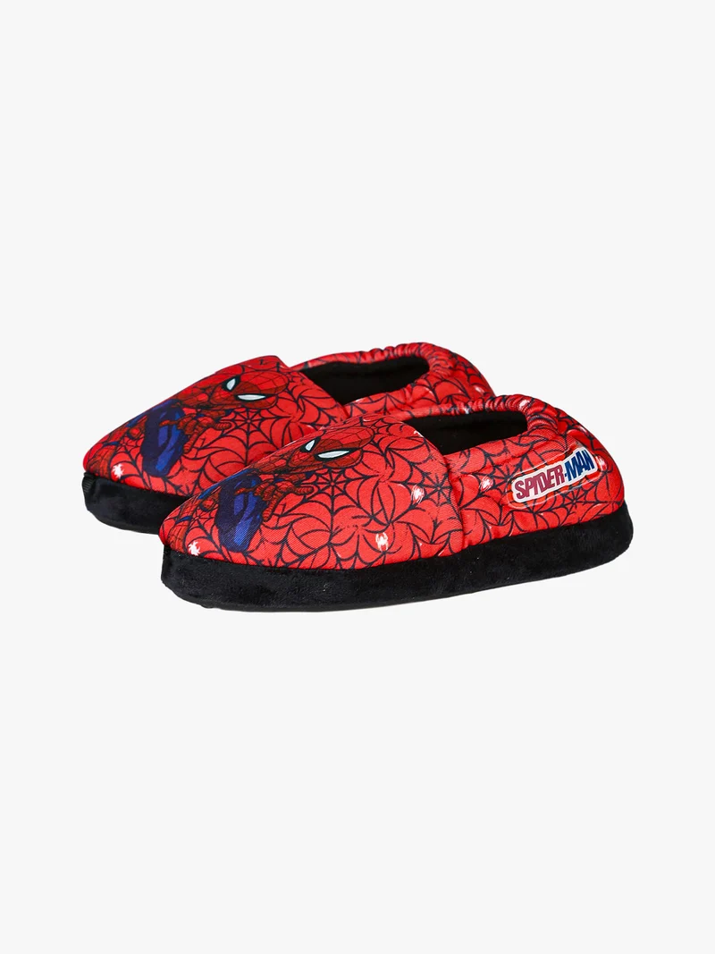 Pantofole chiuse da bambino in tessuto - rosso