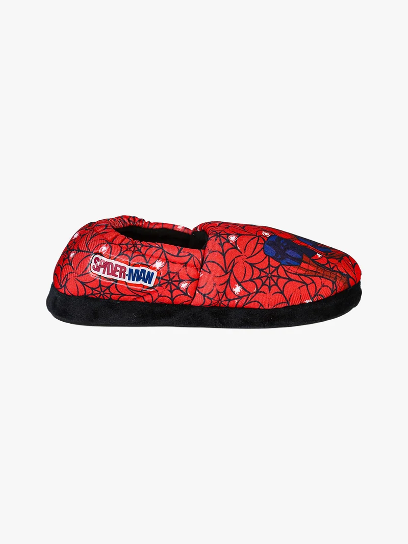 Pantofole chiuse da bambino in tessuto - rosso