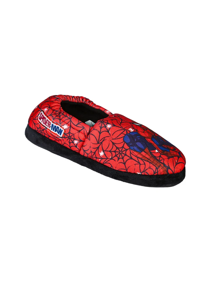 Pantofole chiuse da bambino in tessuto - rosso