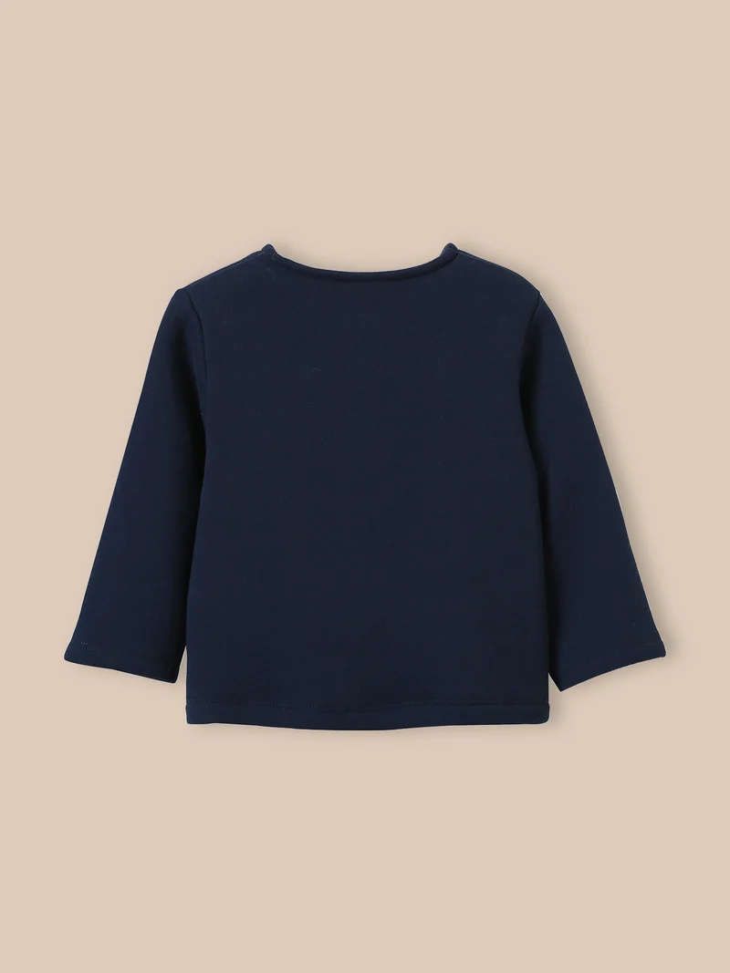 Baby-Cardigan aus Sweatstoff – Bio-Baumwolle