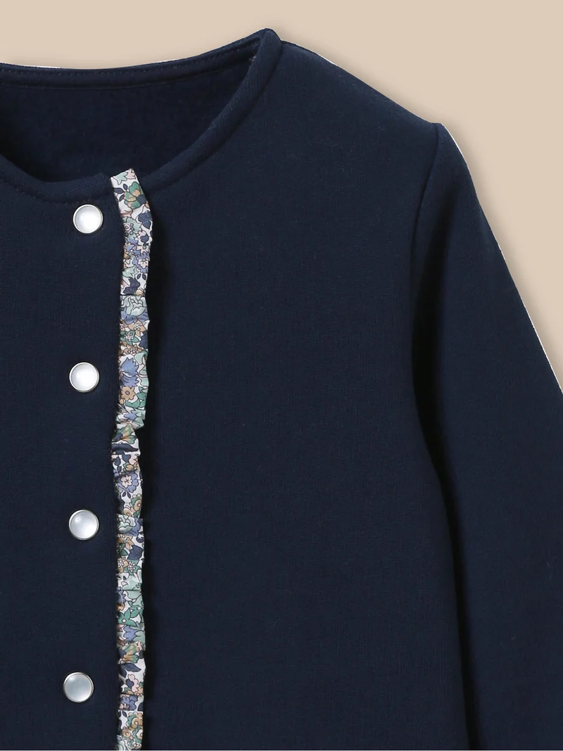 Baby-Cardigan aus Sweatstoff – Bio-Baumwolle