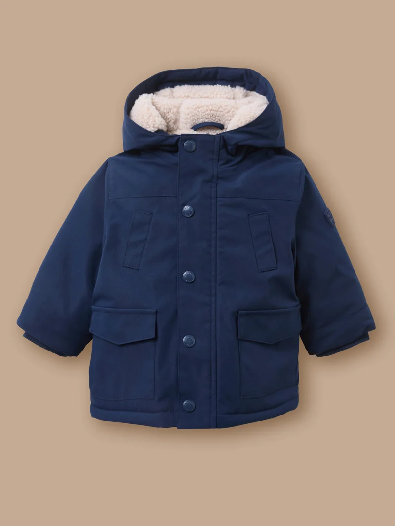 Gefütterte Sherpa-Parka für Babys