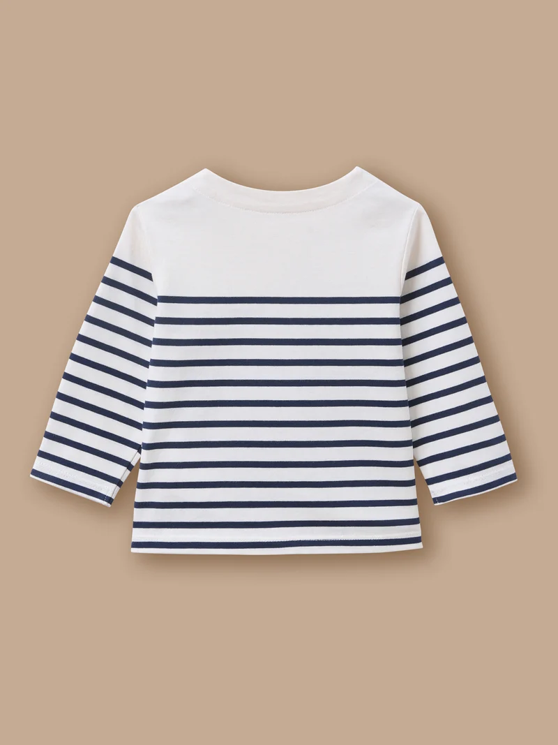 Geknöpftes Baby-Matrosenshirt