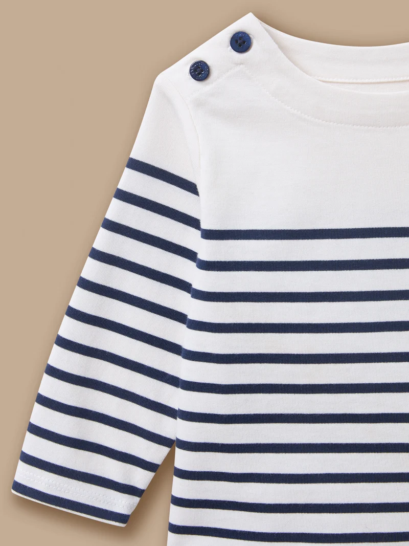 Geknöpftes Baby-Matrosenshirt