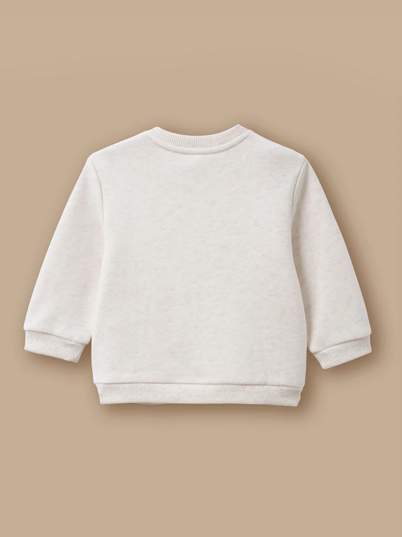 Sweatshirt mit Liberty-Stoff-Patch, Baby