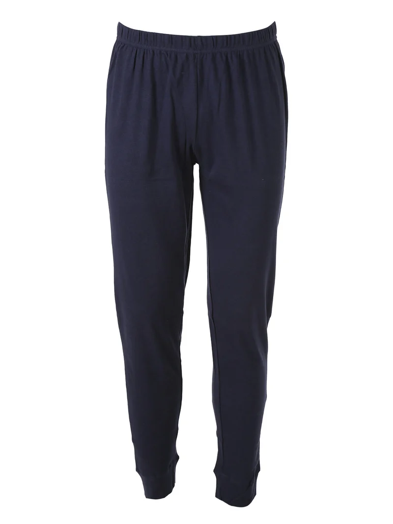 Pigiama lungo da uomo in cotone - blu