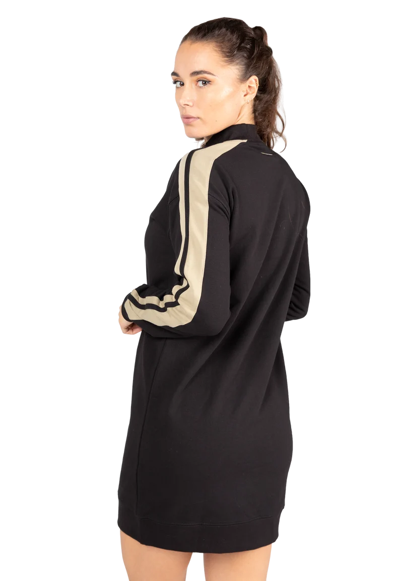 Isabella Sweatshirt Dress - Black