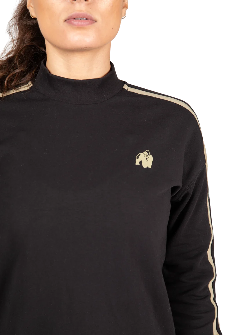 Isabella Sweatshirt Dress - Black