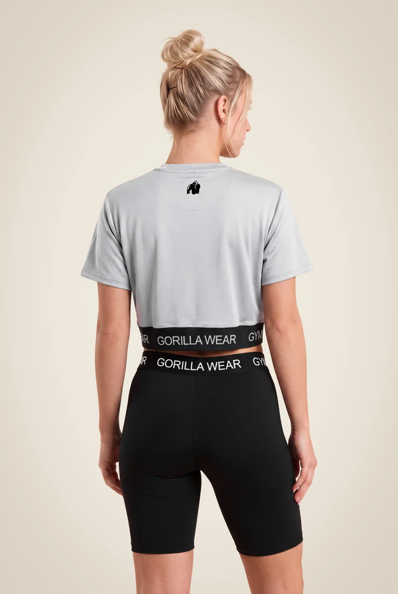 Colby Cropped T-Shirt - Gray