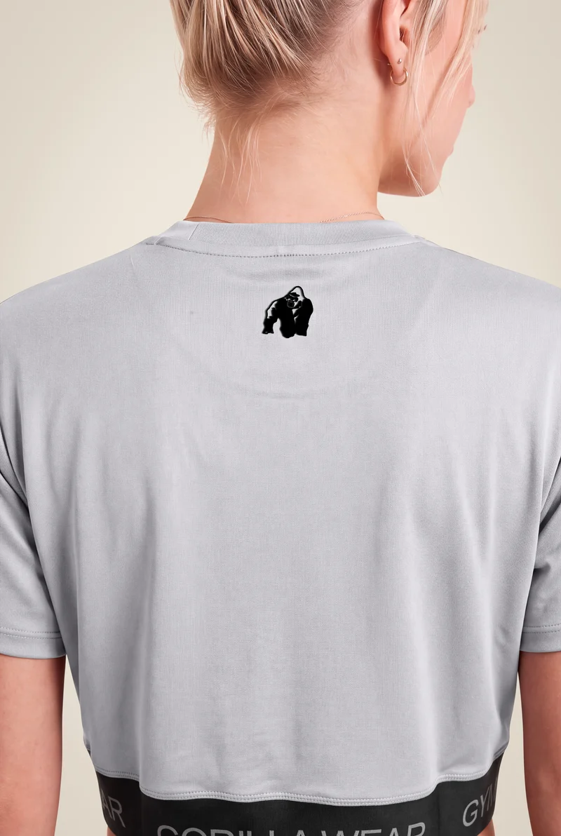 Colby Cropped T-Shirt - Gray