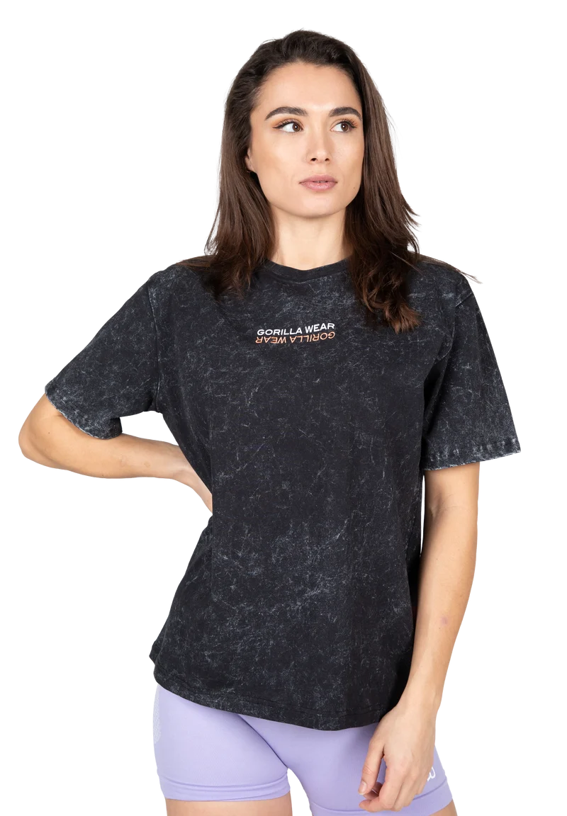 Medina Oversized T-Shirt - Washed Black