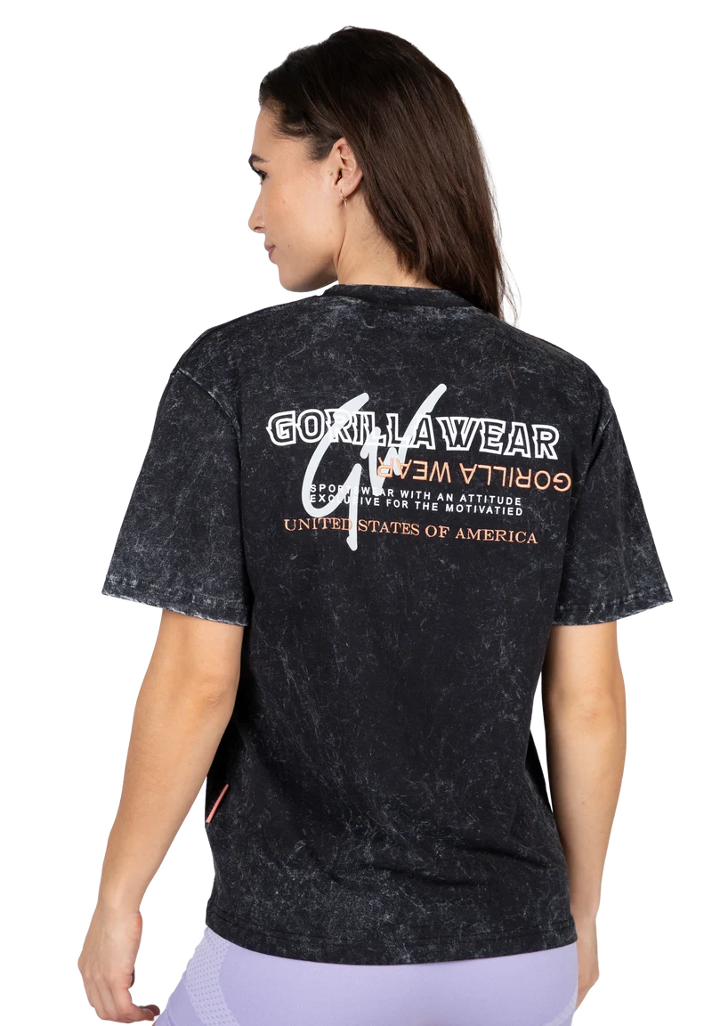 Medina Oversized T-Shirt - Washed Black