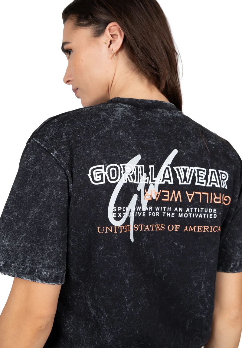 Medina Oversized T-Shirt - Washed Black