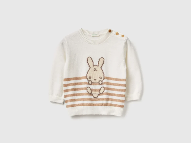 Pullover mit Intarsienarbeit