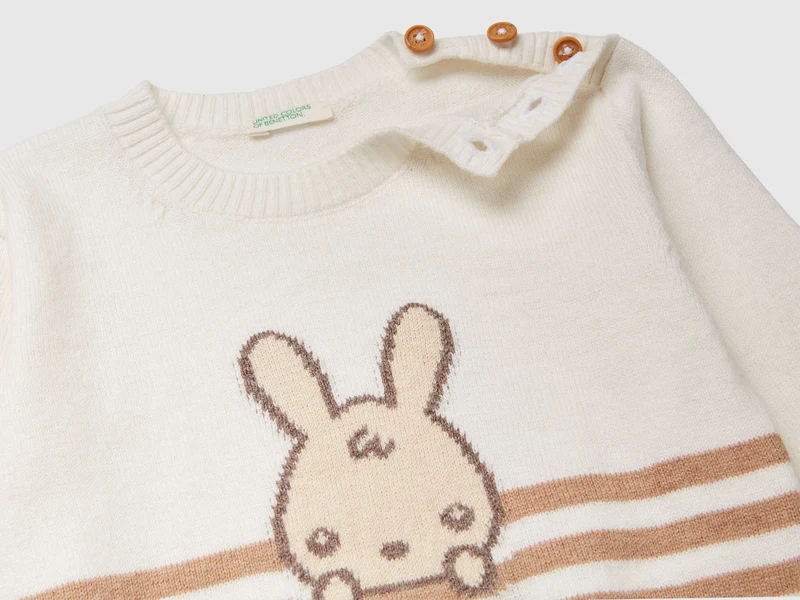 Pullover mit Intarsienarbeit