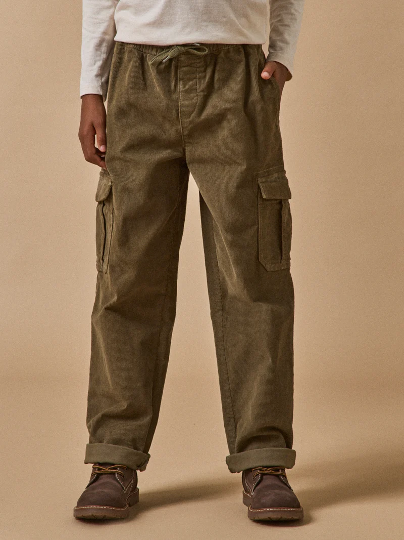 Jungen Cargo-Hose aus Velours