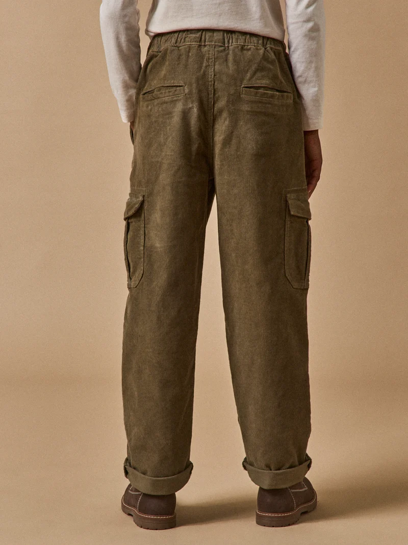 Jungen Cargo-Hose aus Velours