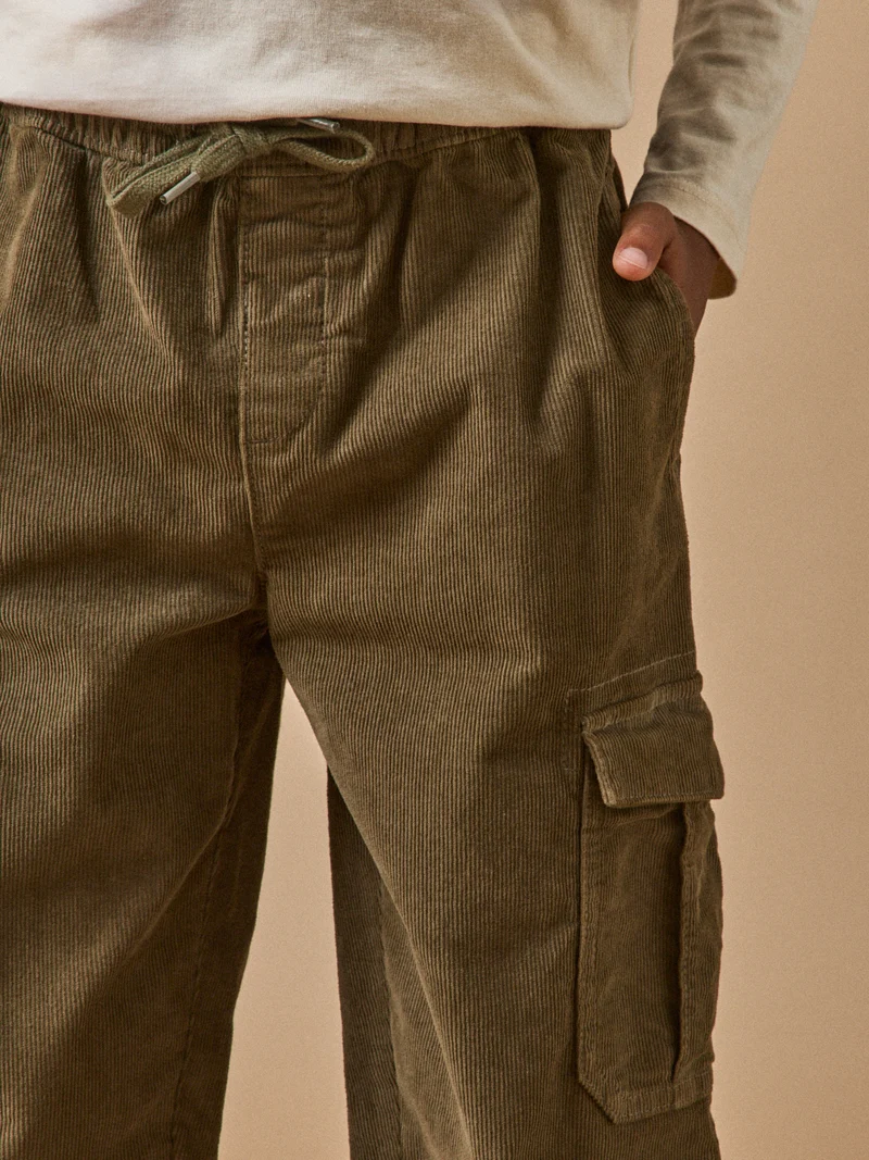 Jungen Cargo-Hose aus Velours