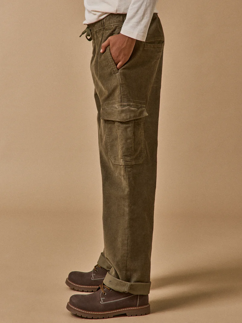 Jungen Cargo-Hose aus Velours