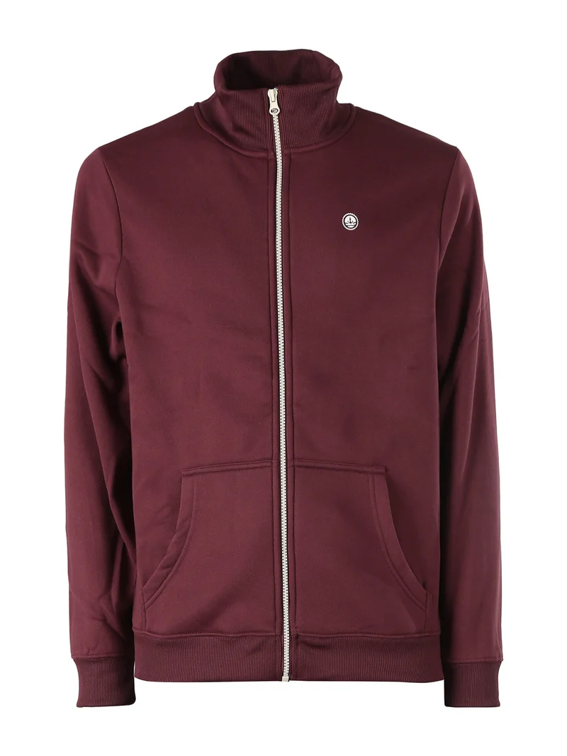 Felpa pesante da uomo full zip - bordeaux