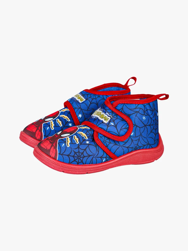 Pantofole alte da bambino con chiusura a strappo - blu
