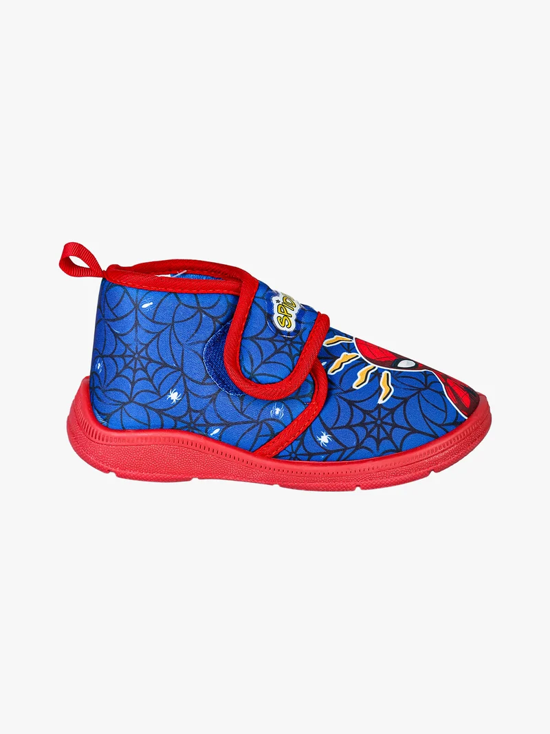 Pantofole alte da bambino con chiusura a strappo - blu
