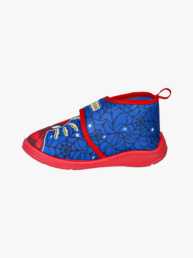 Pantofole alte da bambino con chiusura a strappo - blu